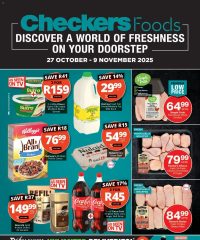 Checkers Western Cape - Foods October Month End Promotion October 27 - November 9, 2025