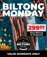 Food Lovers Food Lover's Market Biltong Monday March 9, 2026