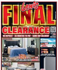 Lewis South Africa Clearance Brochure February 23 - April 12, 2026