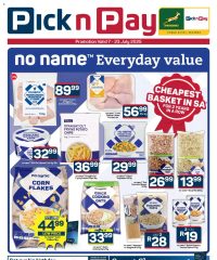 Pick n Pay Eastern Cape - No Name Specials July 7 - 23, 2025
