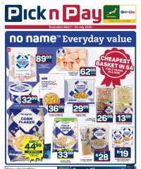 Pick n Pay Inland provinces - No Name Specials July 7 - 23, 2025