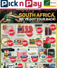 Pick n Pay Inland provinces - Rugby Weekend Specials September 25 - 28, 2025