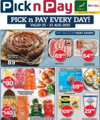 Pick n Pay Inland provinces - Weekly Specials August 25 - 31, 2025