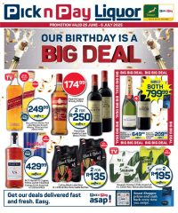 Pick n Pay Liquor Specials June 25 - July 6, 2025