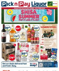 Pick n Pay Shisa Summer Liquor Specials September 23 - October 6, 2025