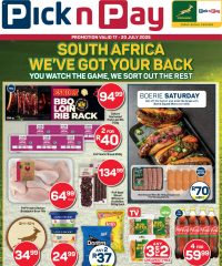 Pick n Pay Western Cape - Rugby Specials July 17 - 20, 2025