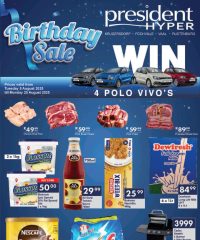 President Hyper Birthday Sale Specials August 5 - 25, 2025