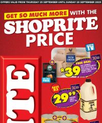 Shoprite Eastern Cape - More With Shoprite Price Exclusive September 25 - 28, 2025