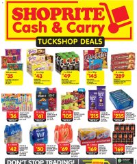 Shoprite Gauteng - Cash & Carry Tuckshop Deals Selected Stores September 8 - October 5, 2025