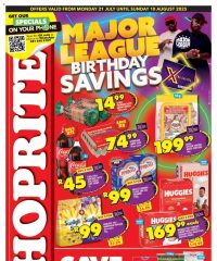 Shoprite Gauteng - Major Deals July 21 - August 10, 2025