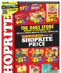 Shoprite Gauteng - Shoprite Price The Oak Store Opening September 24 - 28, 2025