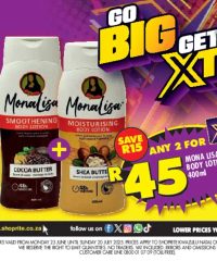 Shoprite KwaZulu-Natal - Mona Lisa Body Lotion Savings June 23 - July 20, 2025