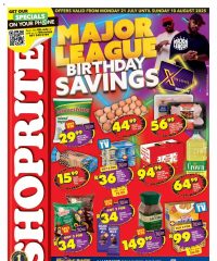 Shoprite Western Cape - Major Deals Extra July 21 - August 10, 2025