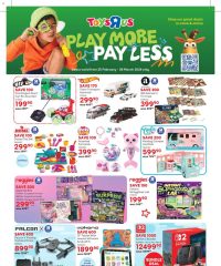 Toys R Us Play More Pay Less Specials February 25 - March 8, 2026