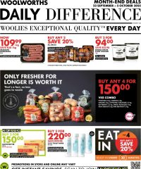 Woolworths Daily Difference - Western Cape September 22 - October 5, 2025